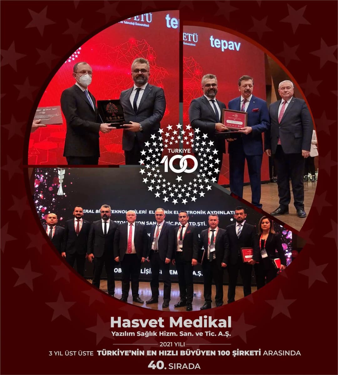 2022: Turkey`s Fastest Growing 100 Companies Award, given by TOBB for 3 consecutive years, goes to Hasvet A.Ş.